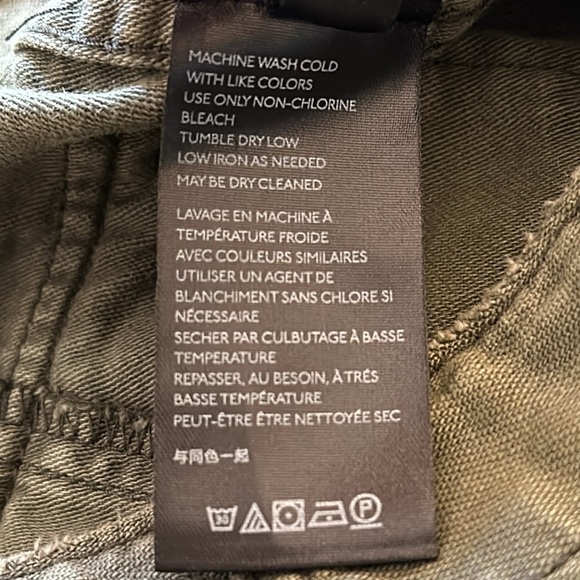 Women’s Free People Stormbringer Green Distressed Straight Leg Pants Size 26 - Picture 14 of 15